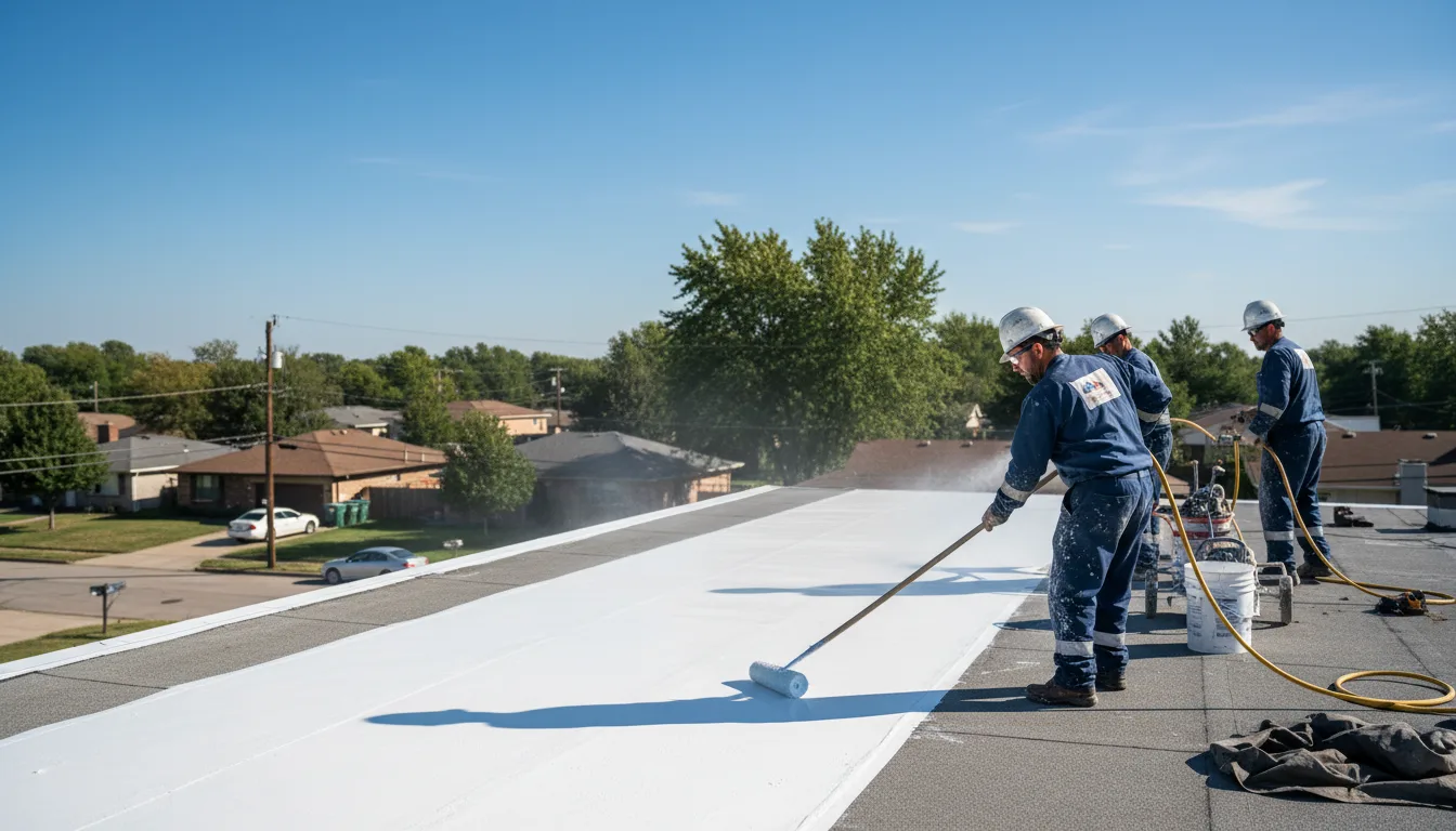 Commercial roof coating in Eldorado, OK near me